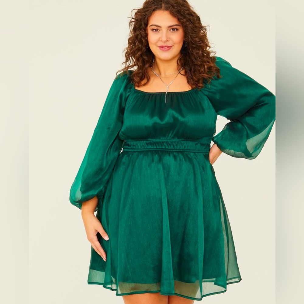 Shimmery Green Dress